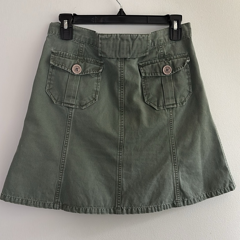 Marc Jacobs olive khaki military look utility mini skirt - Picture 5 of 8